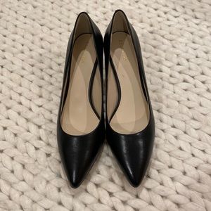 Cole Haan Black Leather Short Pumps Size 9